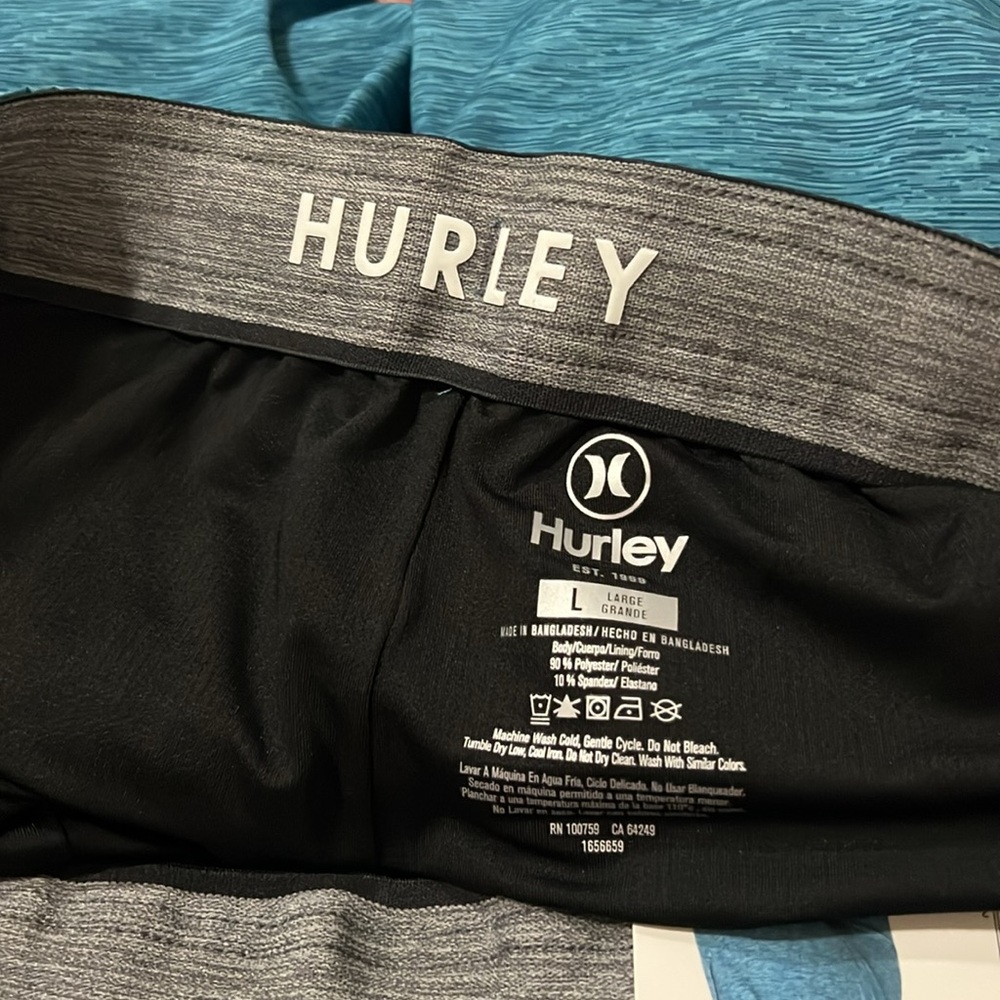 Hurley Blue-Green  Men's Swim Shorts - Picture 4 of 4